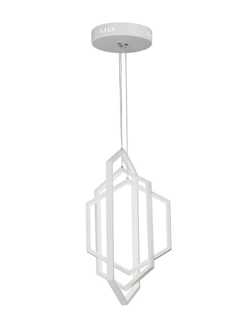 Lustră LED V4633-0/3S 62W 3900-4200K 144x27x21cm alb LuminaLED