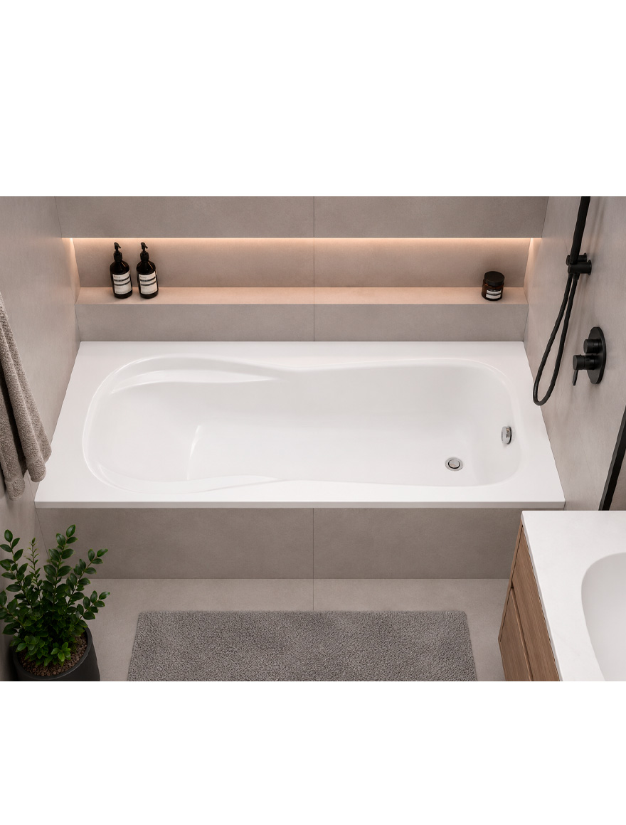 АКРИЛОВАЯ ВАННА BELFORM VOLUTTA 170x80 cm