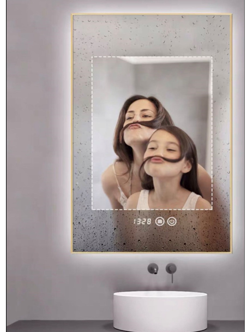 6114/5070F Oglindă LED touch 3chrom non-polar dim,Black,50x70  LuminaLED