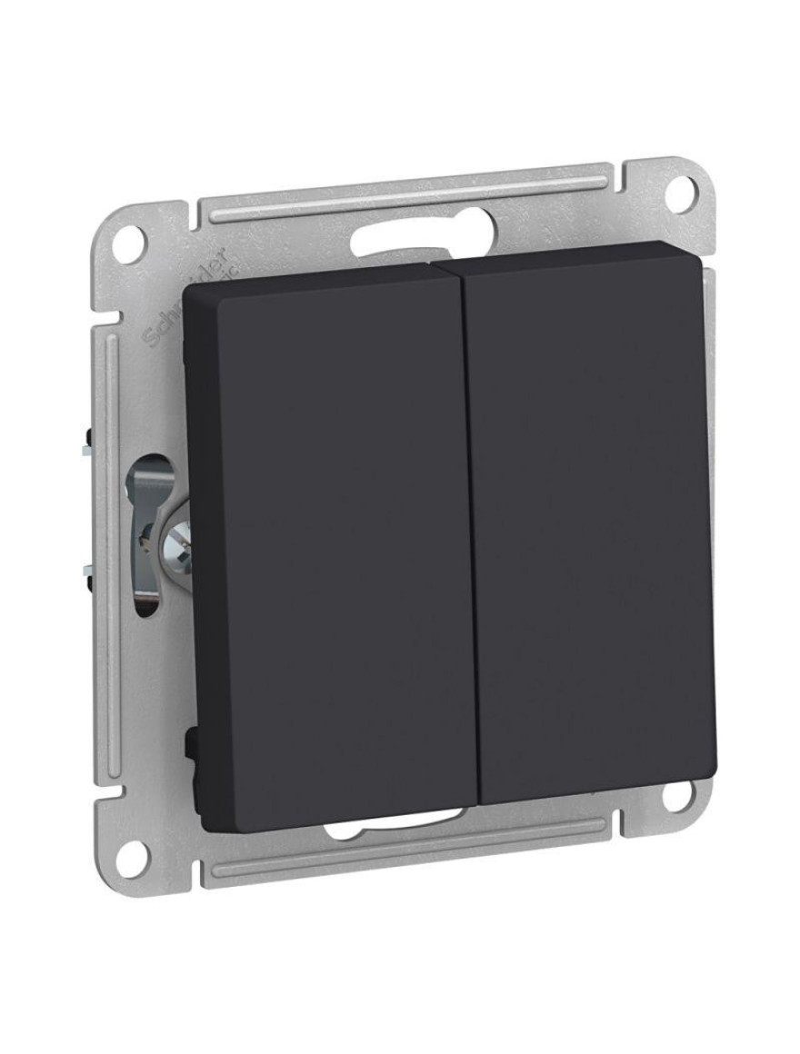 * Întrerupător ATLAS 2cl cap-scară 10A 250V Carbon (5buc) ATN001065 SCHNEIDER