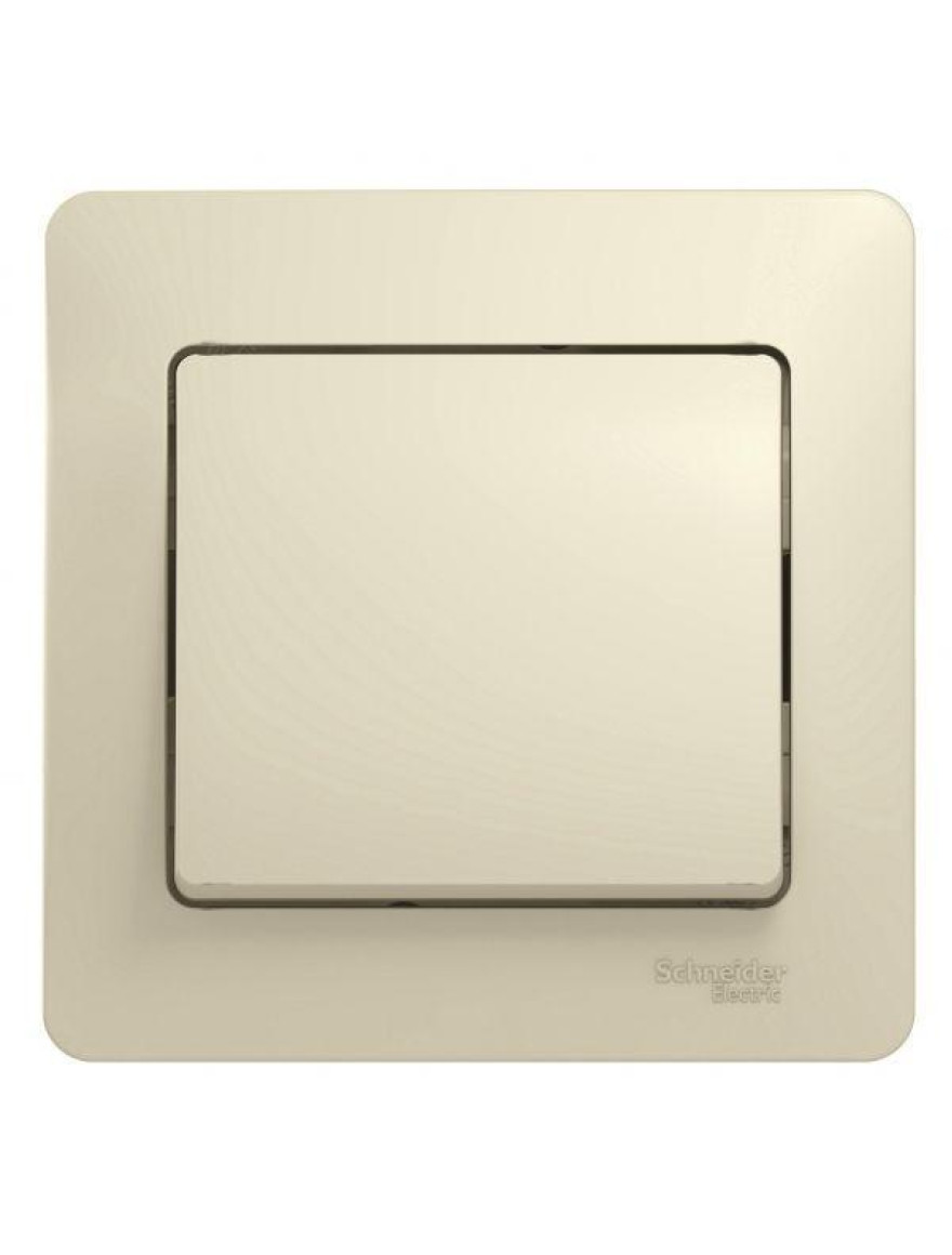Întrerupător GLOSSA 1cl 10A 250V crem cu ramă SCHNEIDER