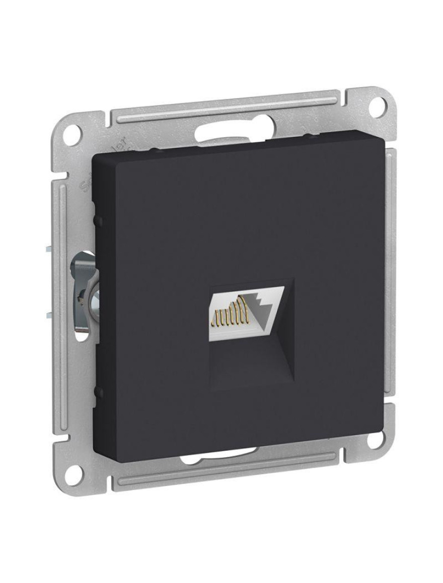 * Priză unitară 1XRJ45 cat.5E (5buc) ATN001083 carbon ATLAS SCHNEIDER