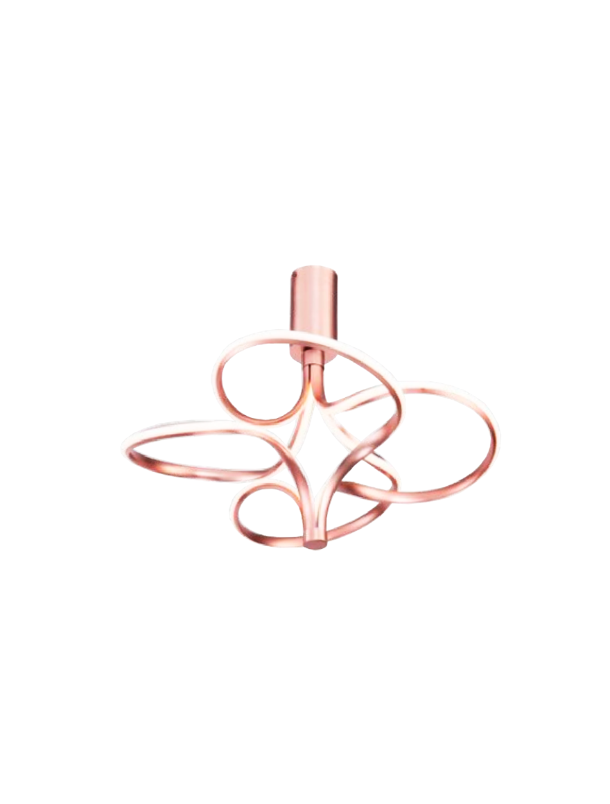 Светодиодная люстра FS-047-X4B, 500×500×560 мм, 72 Вт, 3000 K, Oxid Rose Gold, LuminaLED