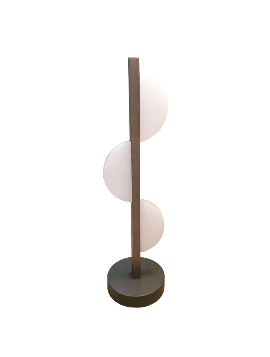 Lampă de masă LED FS-049-T3,24W,3000K,Metal,Brushed painted coffee