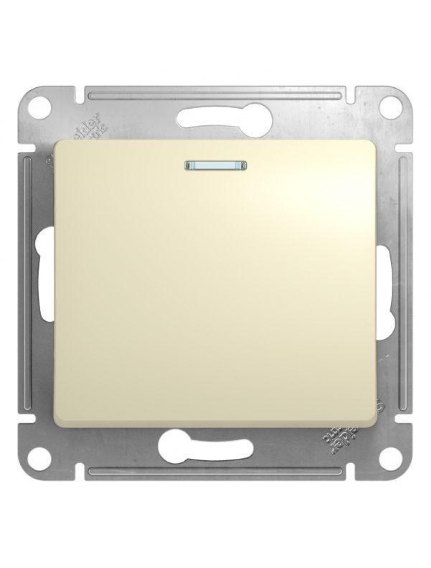 Întrerupător GLOSSA 1cl cu indicator 10A 250V crem SCHNEIDER