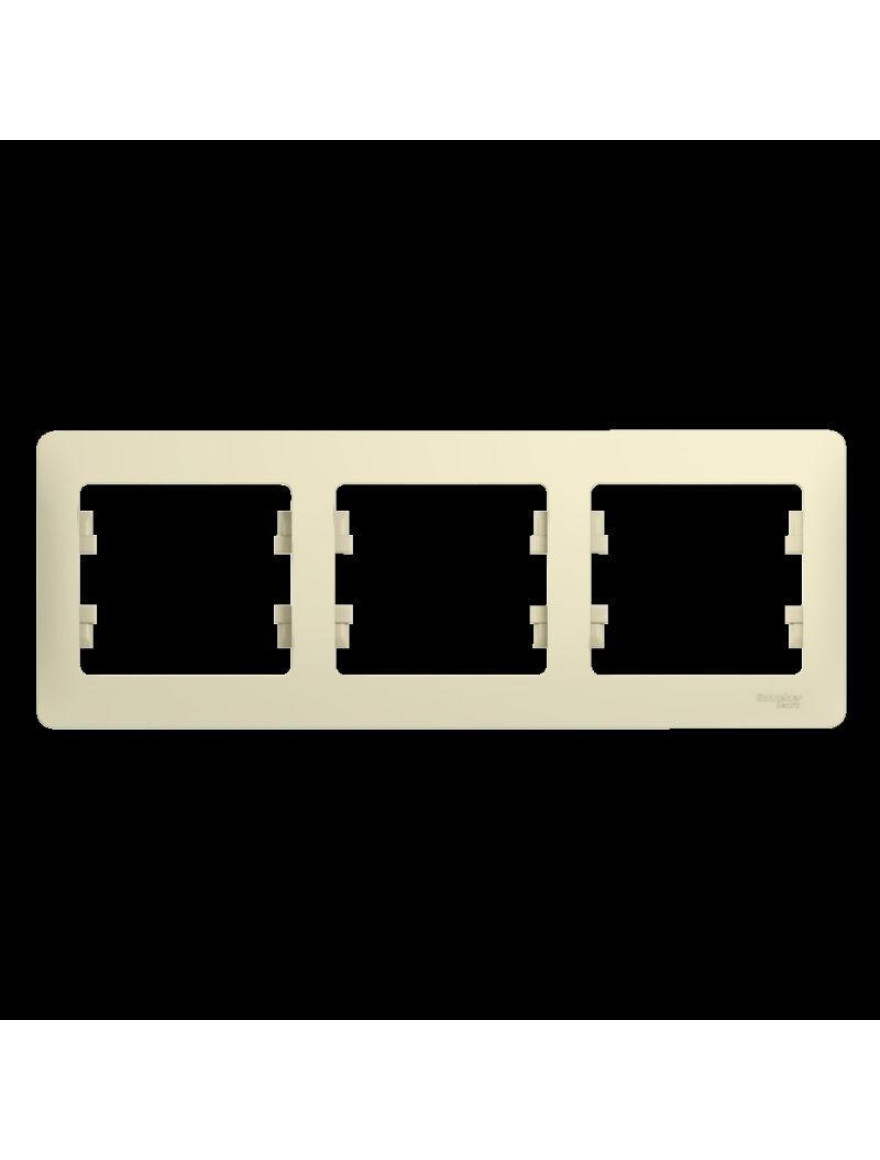 Ramă 3 loc orizontală crem GLOSSA SCHNEIDER
