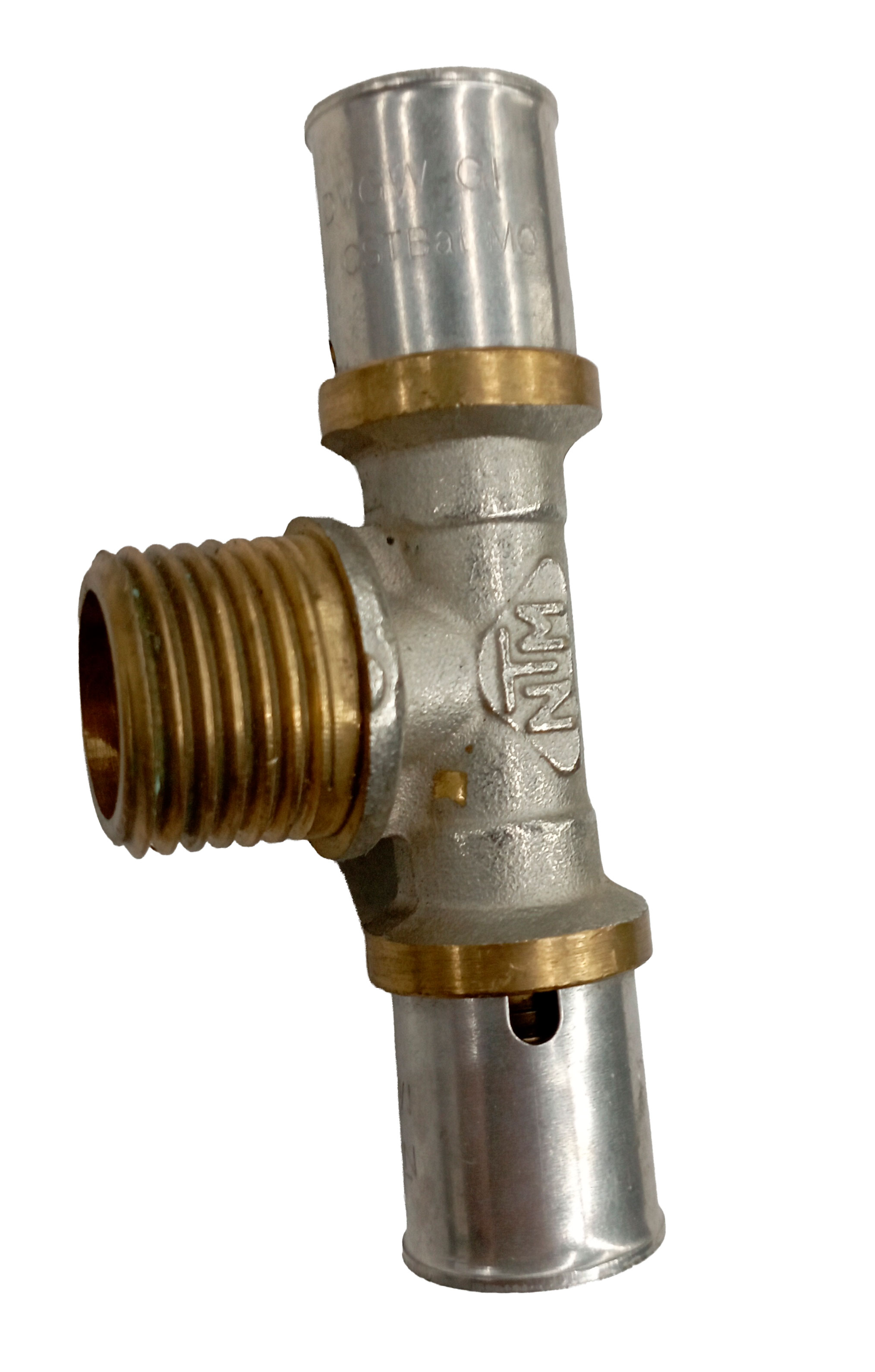 Тройник M, 16 x 1/2 дюйма, обжимной