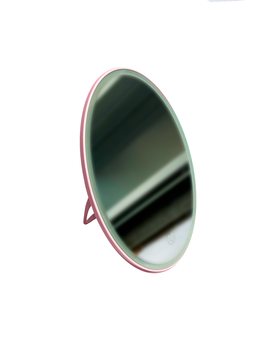 6010 Oglindă LED touch stepless dim,PINK,18x24cm LuminaLED