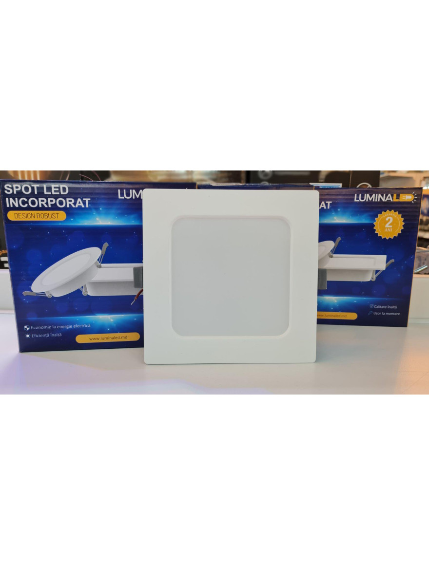 Spot LED încorp pătrat 26W 6500-7000K, 300x300x27.5mm Luminaled