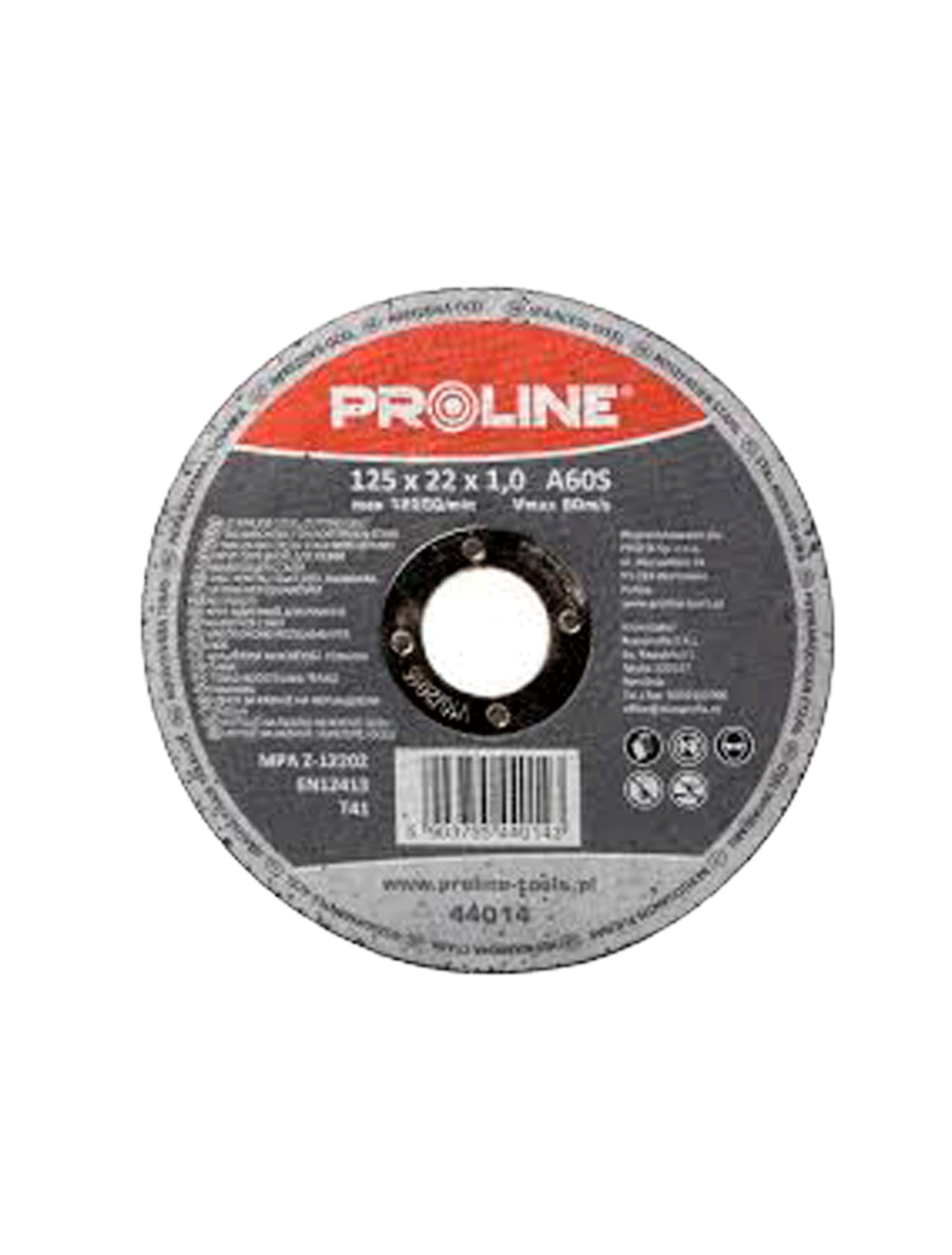 Disc debitare metal T41 A60S 125x1.2x22 mm (25buc) Proline