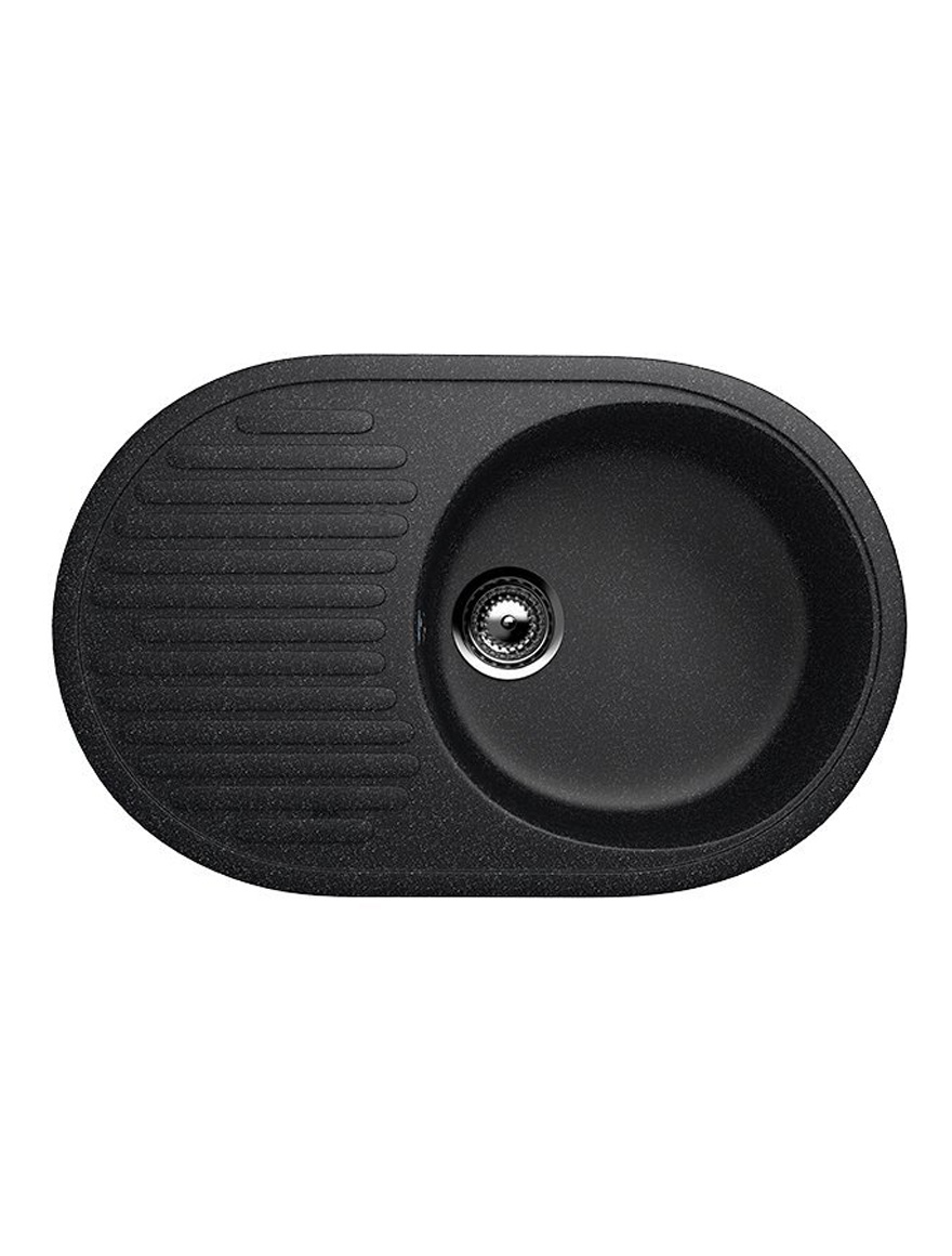 107-308 Черная гранитная мойка 72x45,5 см ULGRAN