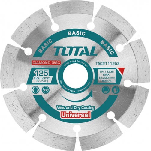 Диск алмазный 125мм TAC2111253 TAC211253M TOTAL