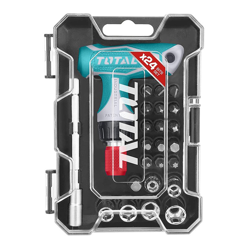 Т-Образная Реверсивная Отвертка С Насадками 24 Шт