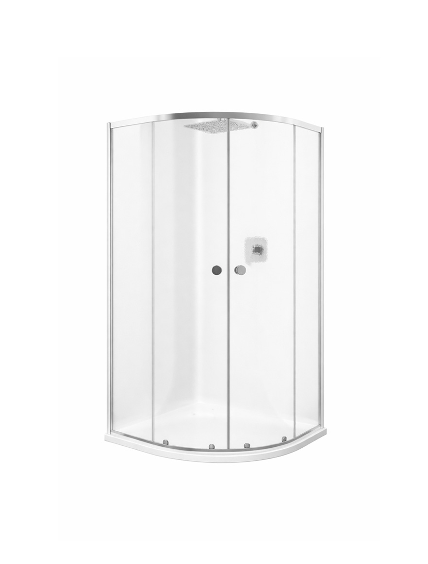 Душевая кабина полукруглая 90x90 basic matt SIKOMUS90CRCH