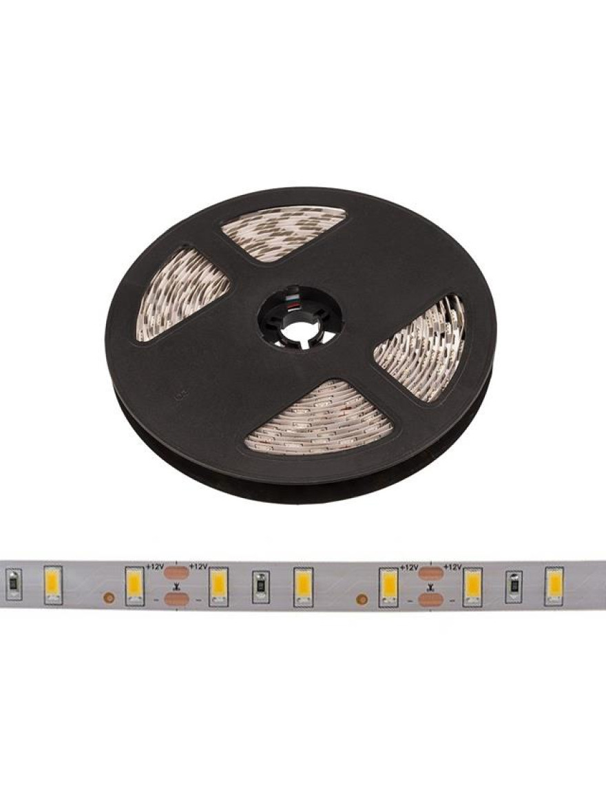Bandă LED SMD5730 12V 60led/m IP23  3000K 12mm 5M REXANT