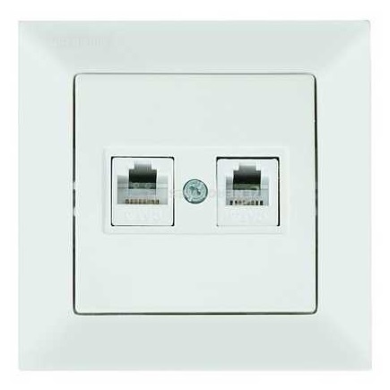 Розетка компьютерная (данные) CAT5E+TF внутренняя RITA