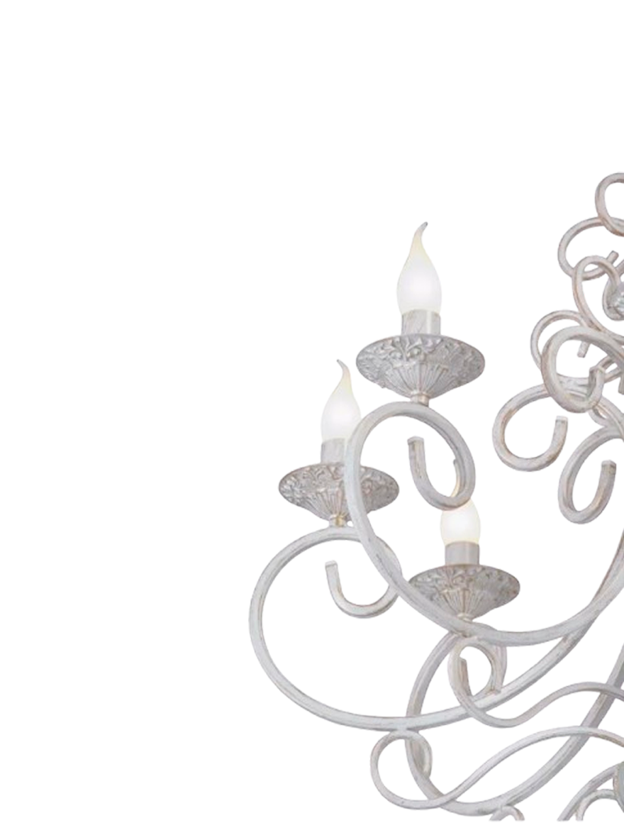 Lustră V1094-0/8хE14 max 40W 189x68x68cm crem LuminaLED