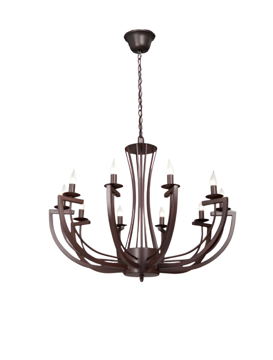 Lustră V3295-7/10хE14 max 40W 198x100x100cm bronz LuminaLED