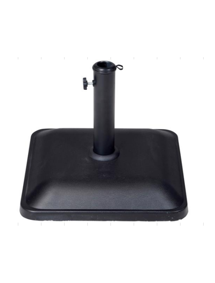 *** Suport pentru umbrelă 25 kg, 45X45X7cm, negru, beton