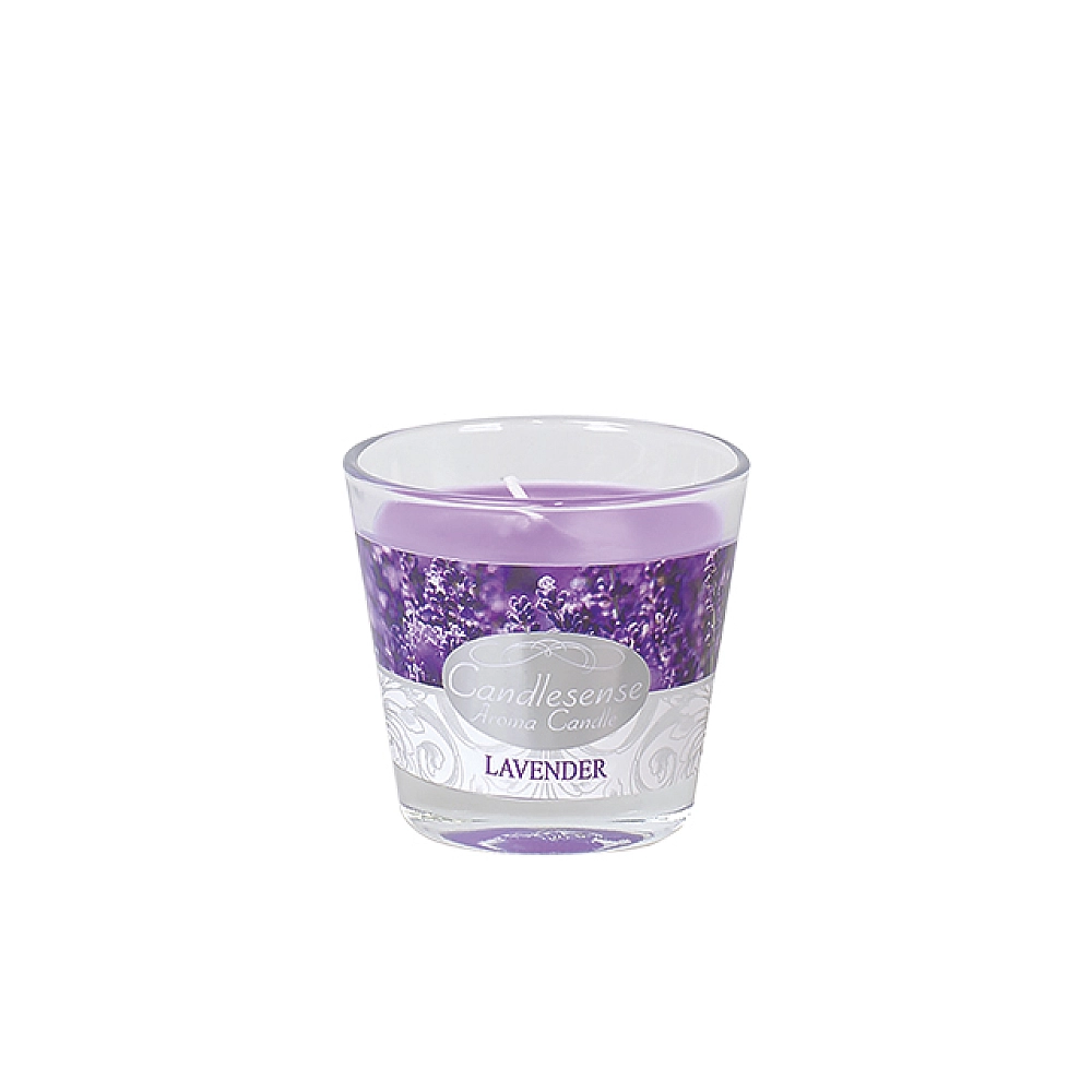 Luminare aromatizata in pahar "Lavanda" H9X8cm, 30ore