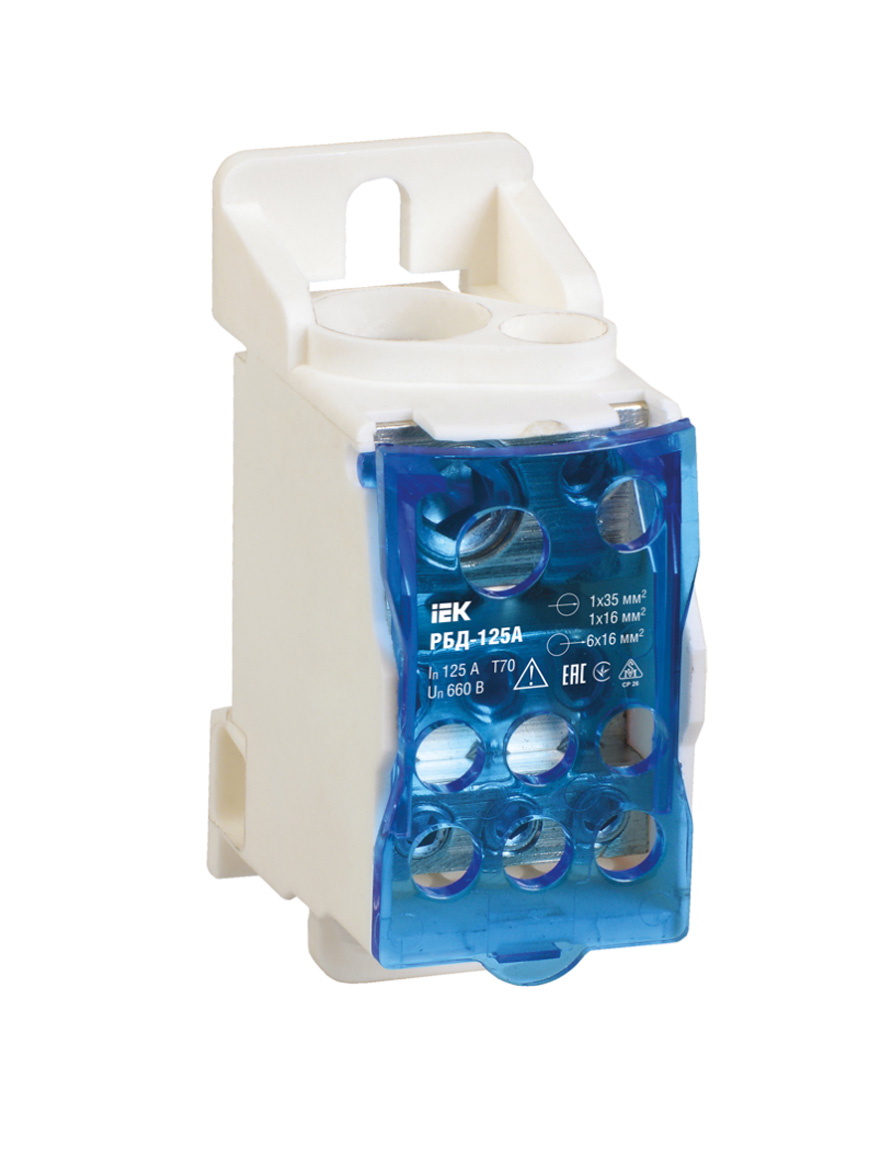 Bloc de distribuție pe șină DIN RBD-125А