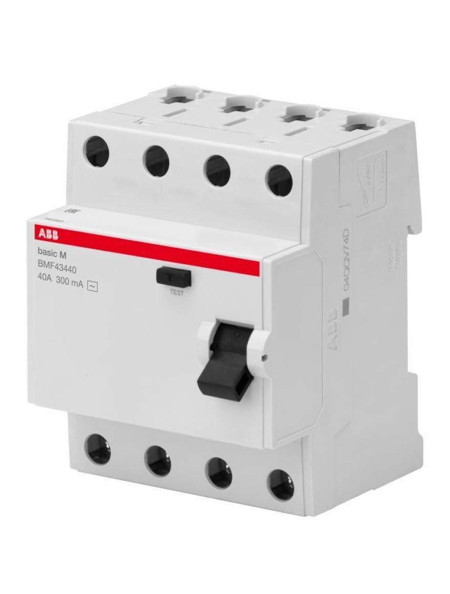 Întrerupător aut.dif.4p 25А 30мА tip AC Basic M BMF41425