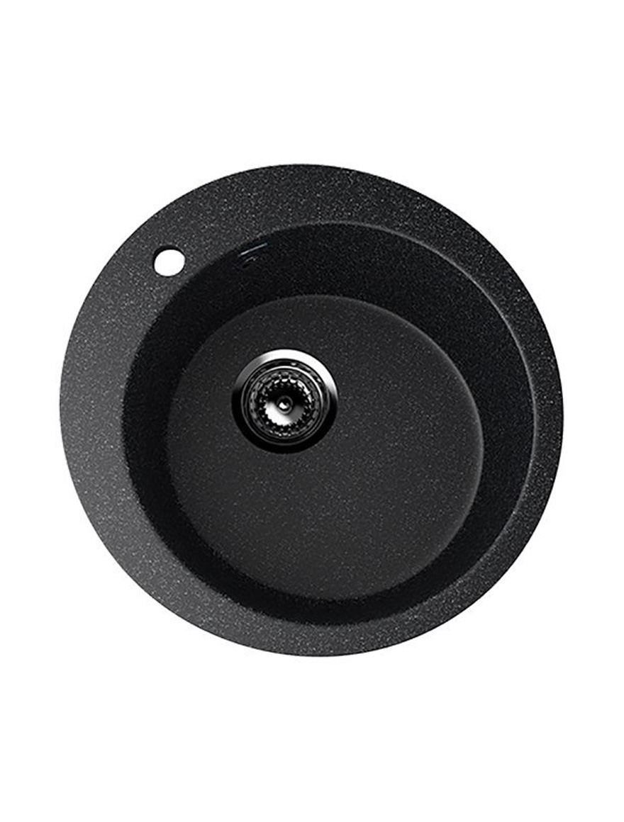 405-308 Черная гранитная мойка 49,5x49,5 см ULGRAN