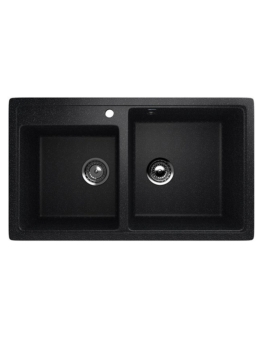 200-308 Черная гранитная мойка 84x48,5 см ULGRAN