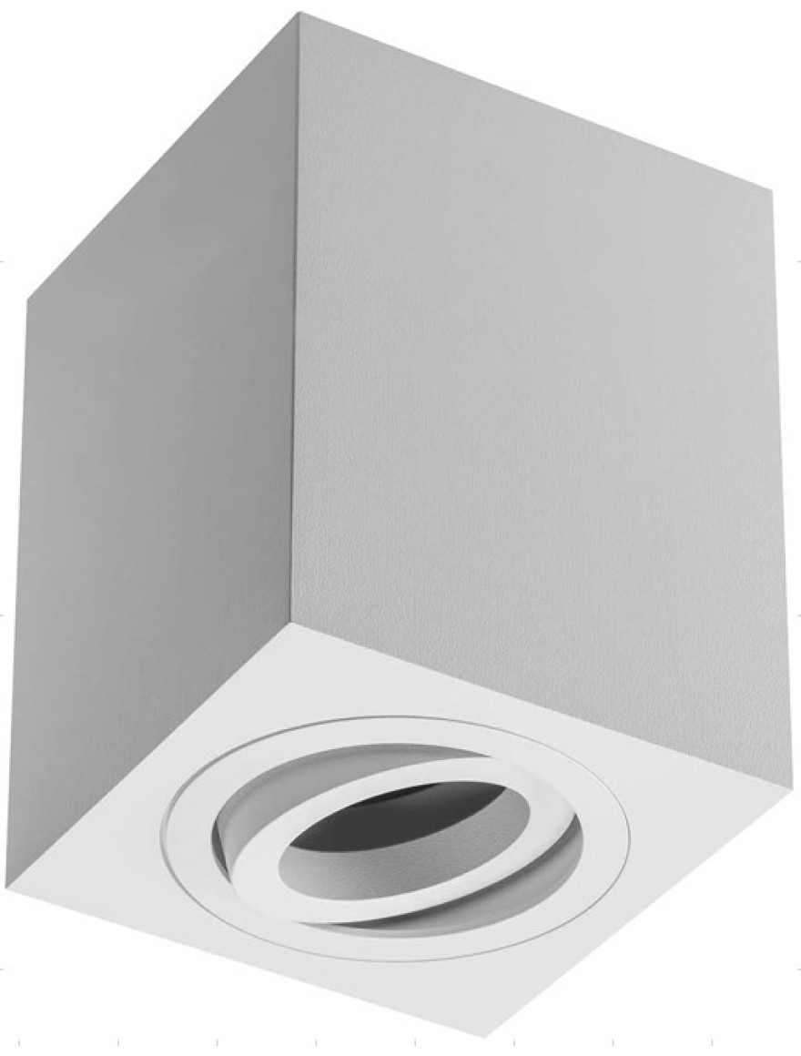 ** Corp de iluminare SENSA max 50W GU10 90X90X115 IP20 patrat alb OS-SEN5097KWB-10
