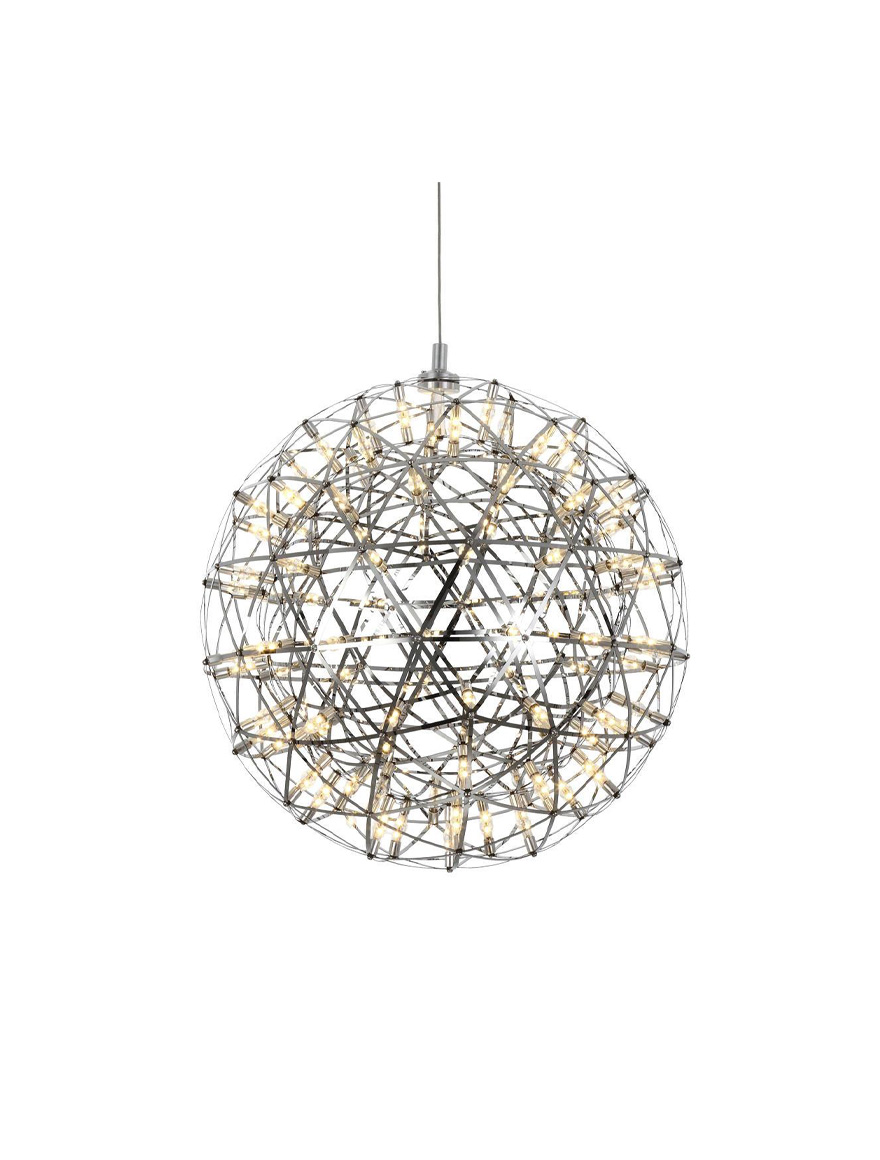 Lustră LED JH-521-80 D800mm,38W 3000K,stainless,Chrome LuminaLed 3