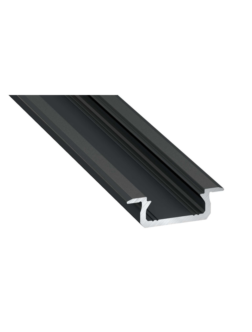 Profil aluminiu bandă LED TYPE Z negru 2M LuminaLED