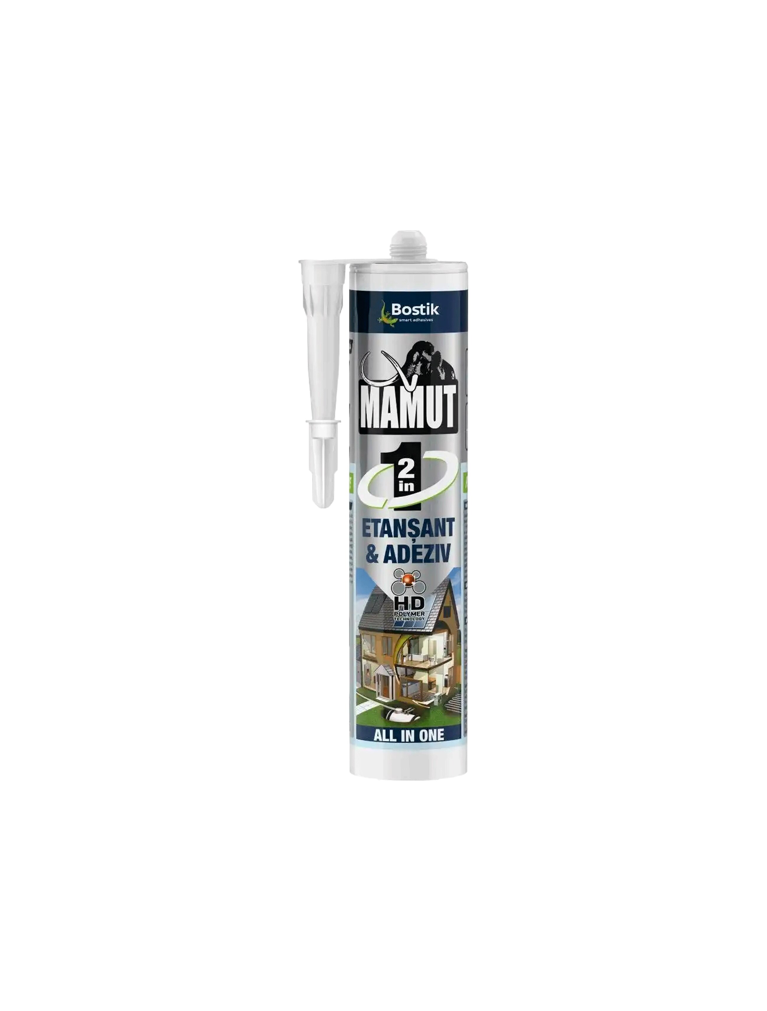 Mamut 2in1 etanșant adeziv negru 290ml