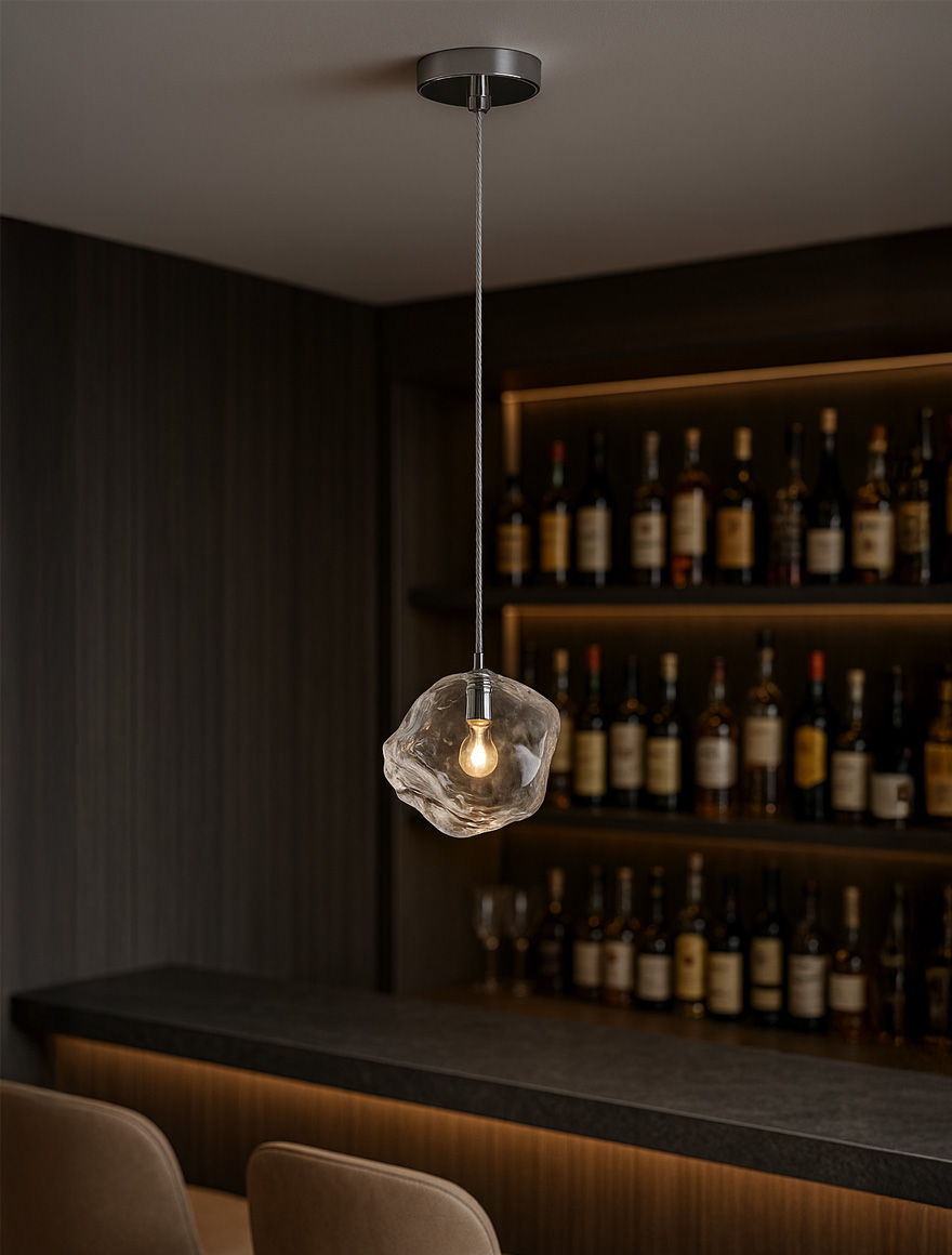 * Lustră ROCK P0488-01A-F4AC 1xE27 40W metal chrome ZUMALINE