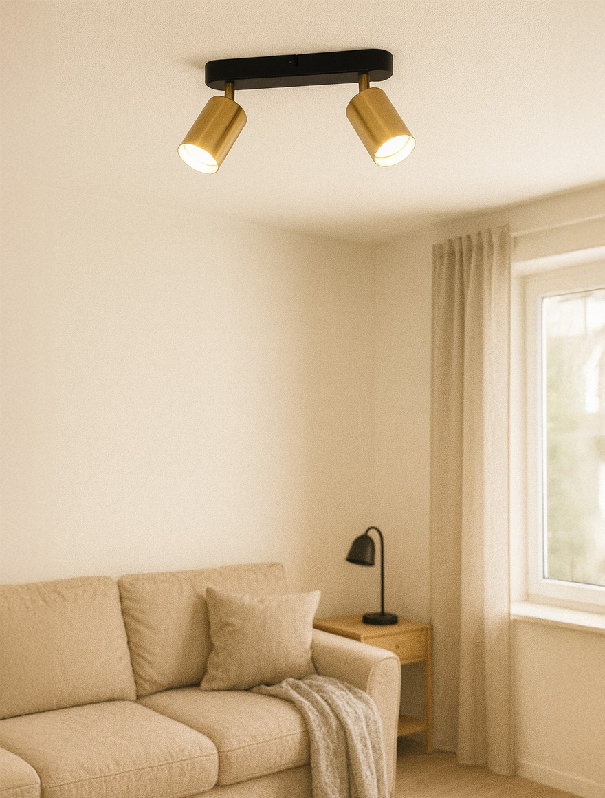 * Lustră VILA GU13013C-2B 2xGU10 50W metal gold ZUMALINE