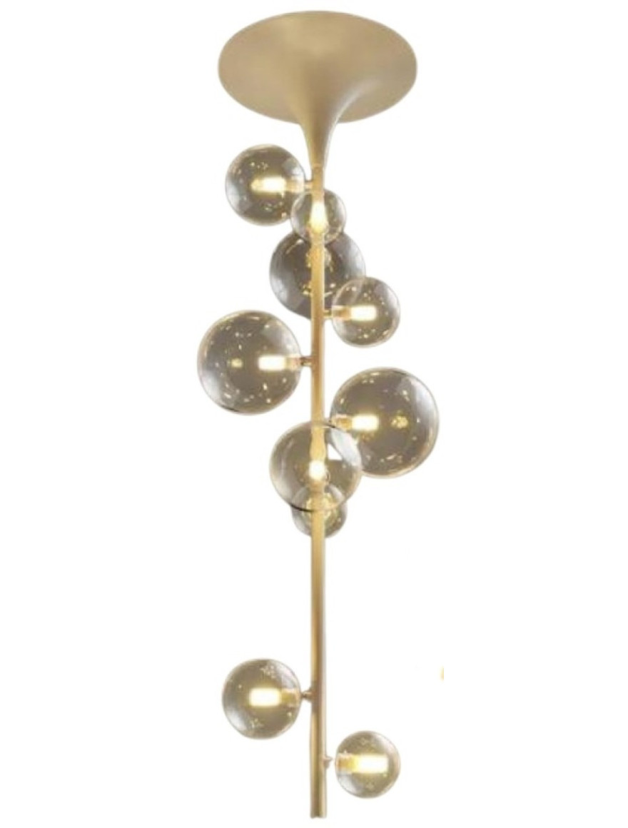 Lustră  JH-840 D30xH107cm,G9x10,Metal+Glass,White LuminaLed