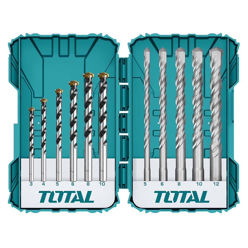 Набор сверл смешанного типа, 11 шт. Total TACSDL31101