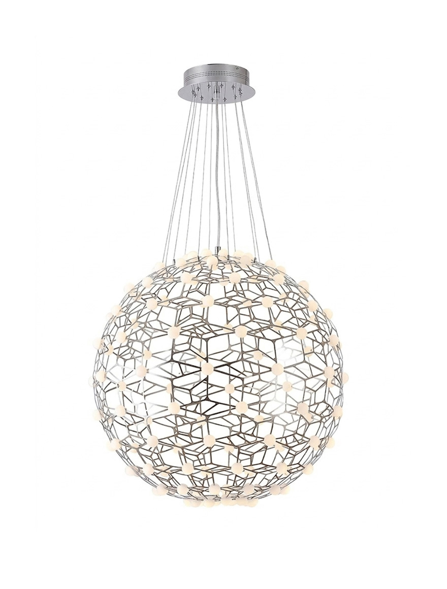 Lustră LED JH-809-60 D60cm+1.8M,72/36W ,stainless,Silver LuminaLed
