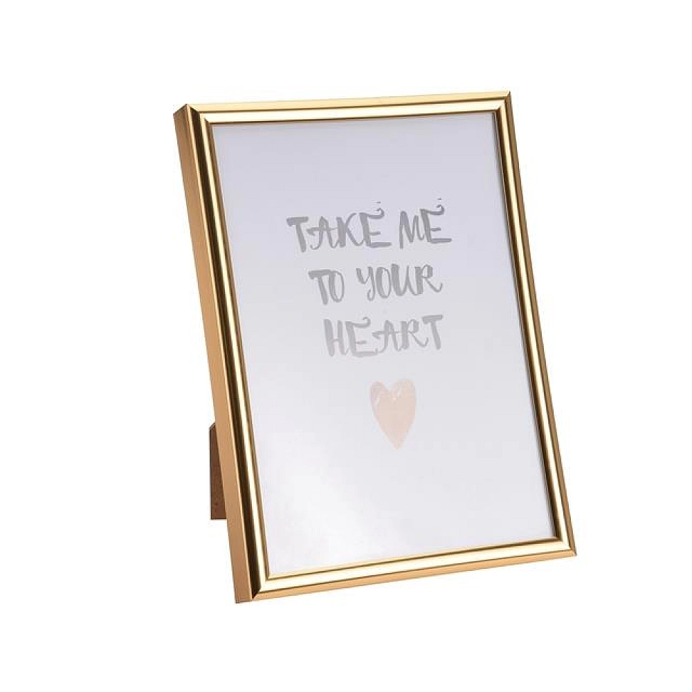 Rama foto din plastic 13X18cm aurie