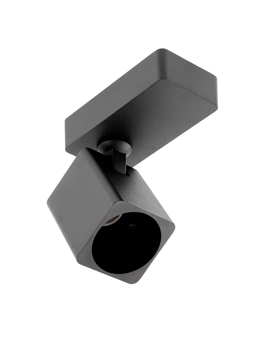 Алюминиевый настенный светильник RENO, макс. 20W, IP20, квадратный, чёрный, OS-REN20WKW1-00