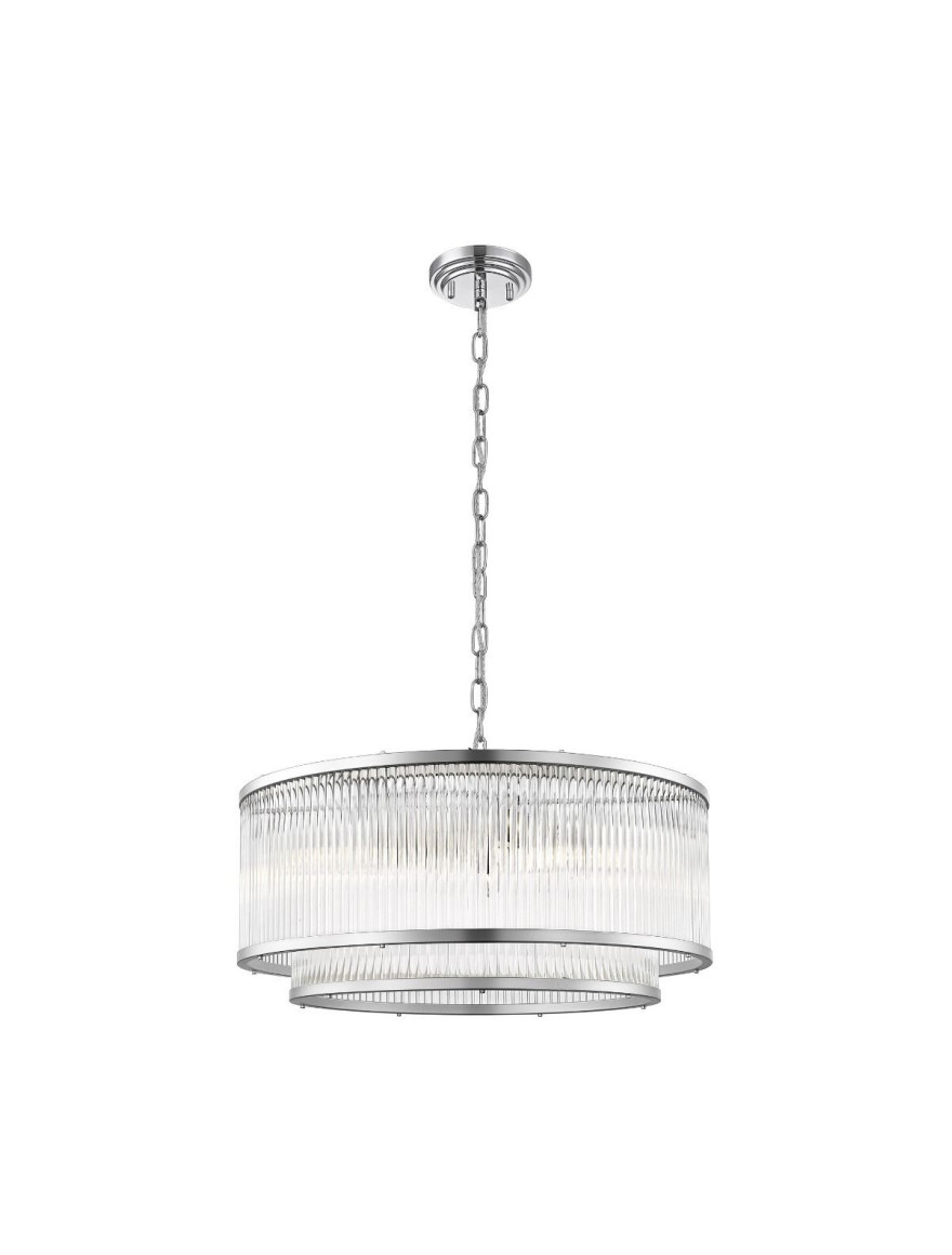Lustra SERGIO P0528-06H-F4AC 6xE14 60W metal chrome glass ZUMALINE