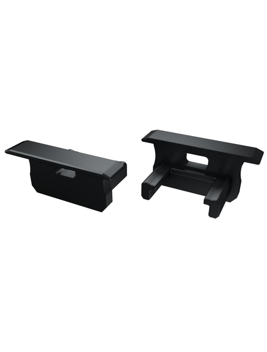 Capac capăt p/u profil alum. TYPE B cu gaură LuminaLED