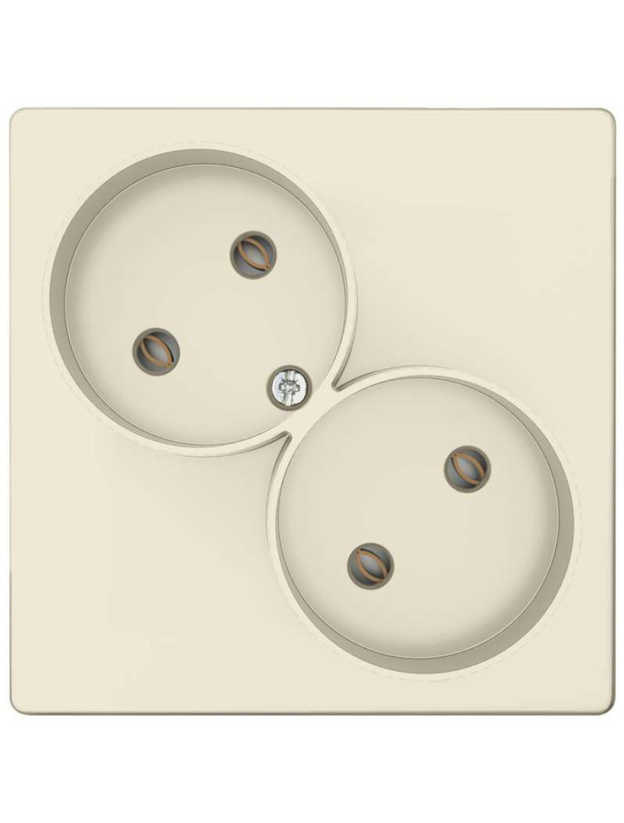 Mecanism Priză 2M 2x2P+E Schuko 16А f/protec. ivory Simon 24 2450457-031