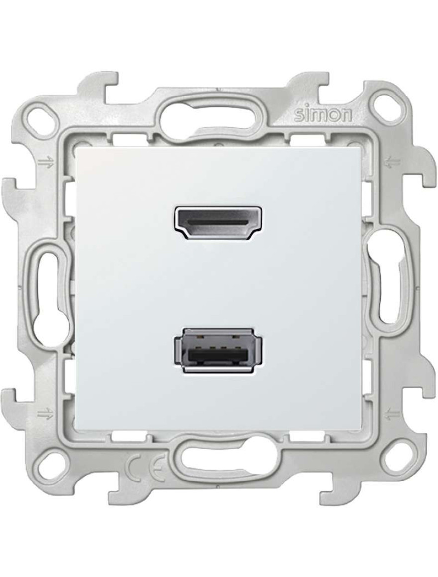 Mecanism Priză 2411095-030 HDMI+USB 2M alb Simon 24