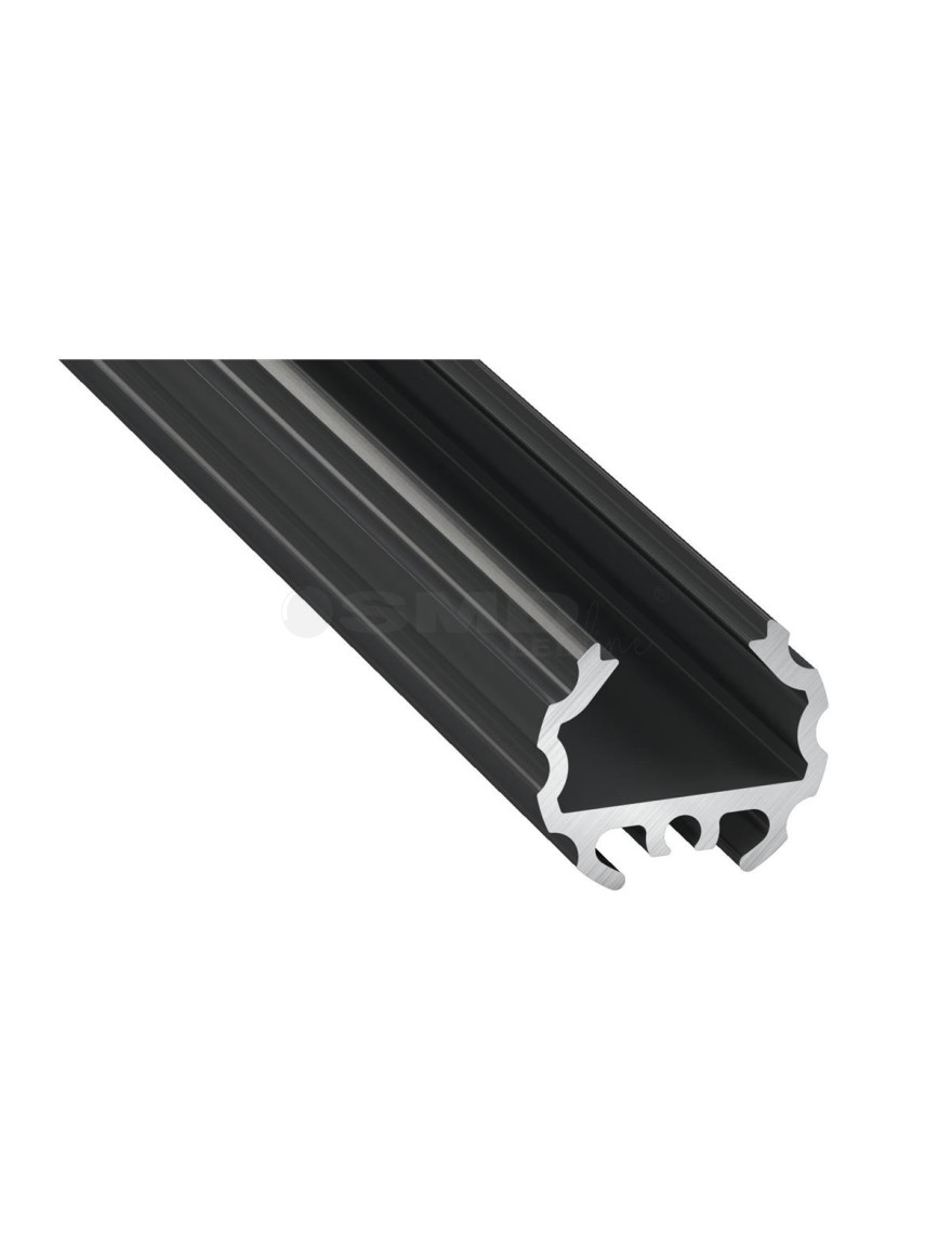 Profil aluminiu bandă LED TYPE Mico negru 2M LuminaLED