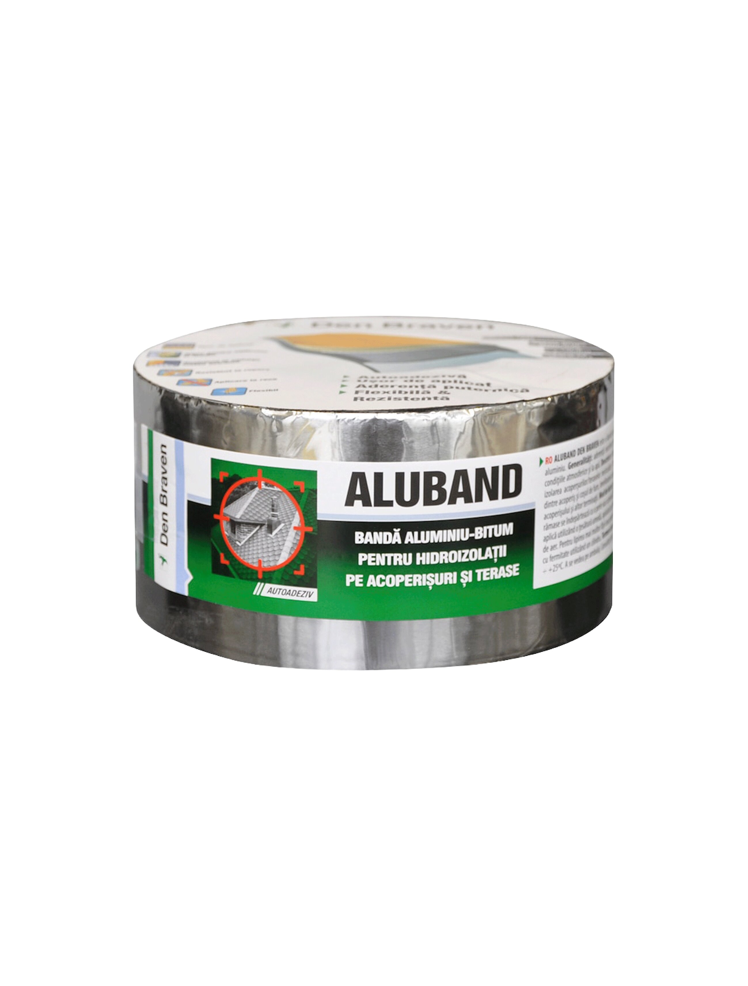 Клейкая лента алюминиевая Aluband (10см x 10м) толщина 1.2 мм