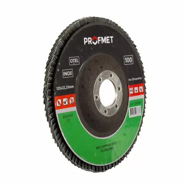 325201 Disc lamelar drept 125mm M40 cu zirconiu T27 Profmet