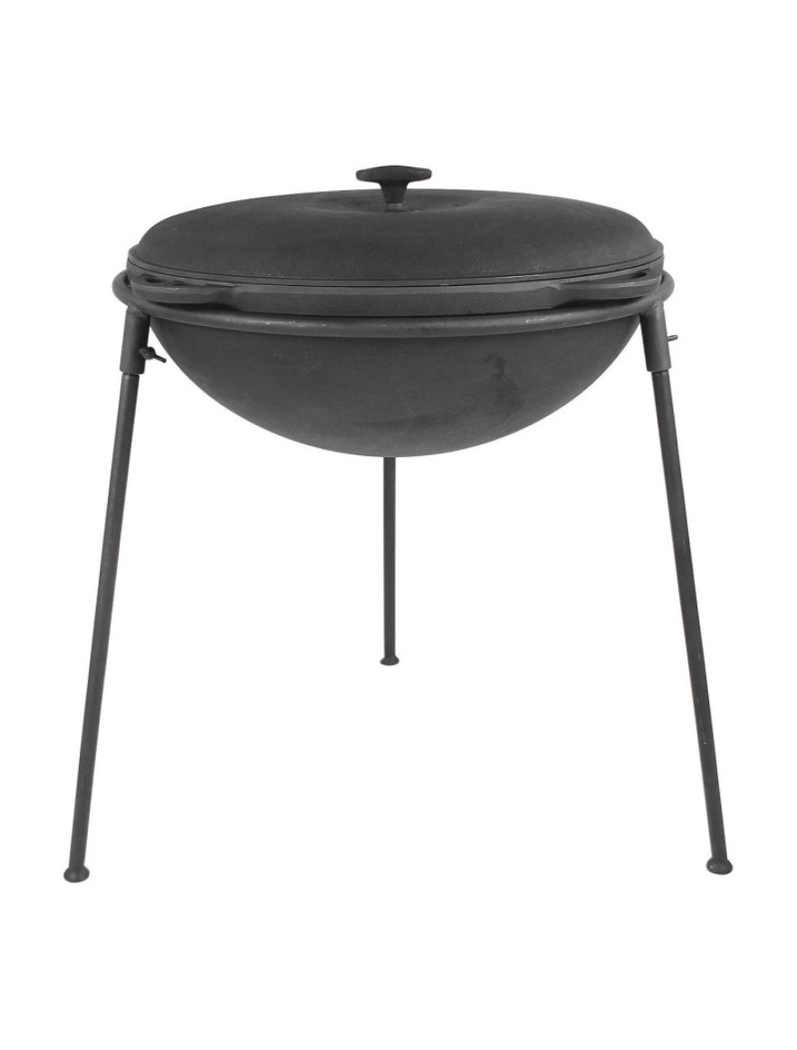 Ceaun asiatic din fonta TM Syton 12L +capac+pirostrie in husa