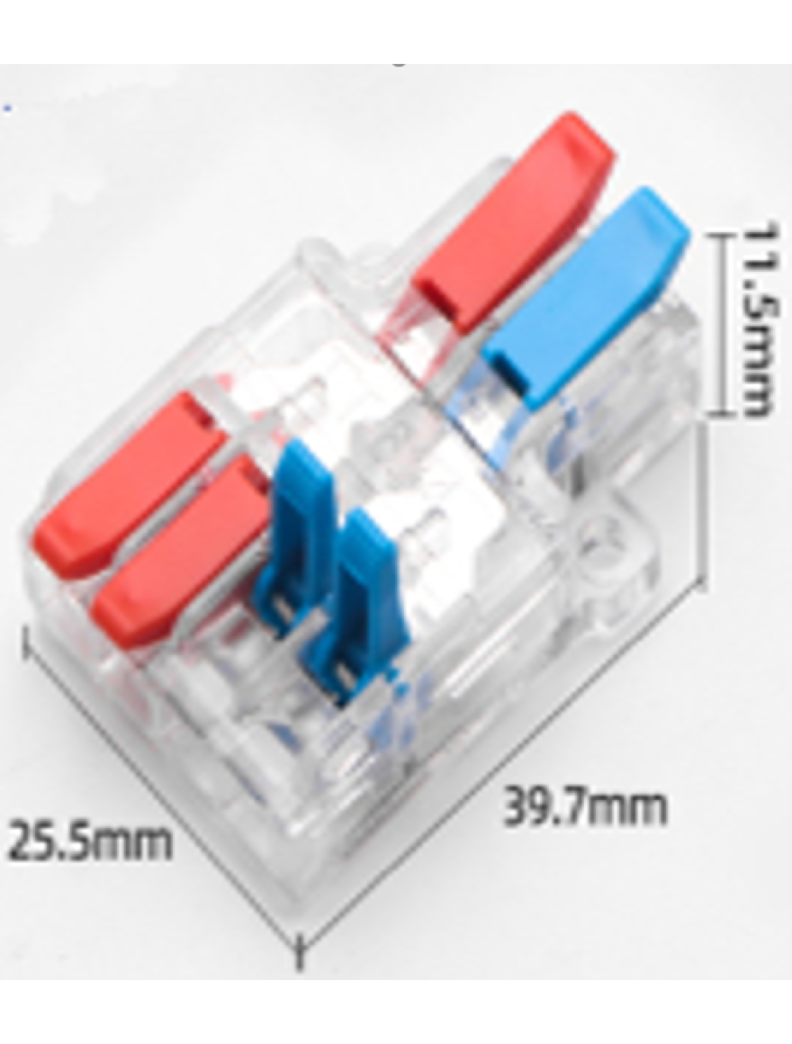 Conector cablu PCT-624 transp (50buc) TOPKAB