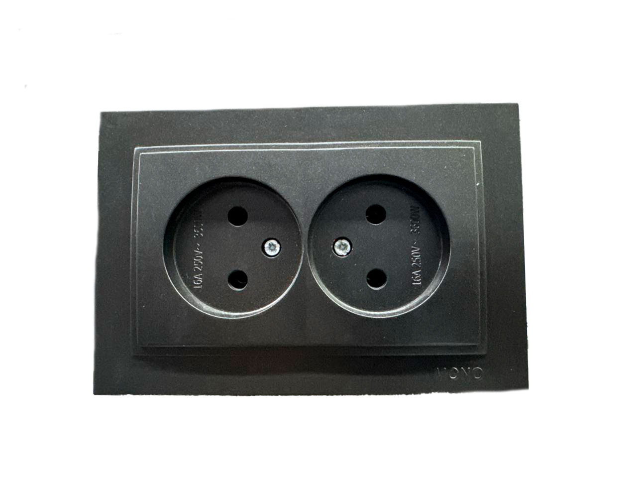 Priză 2p 102-202005-121 grafit Despina Mono 6buc.