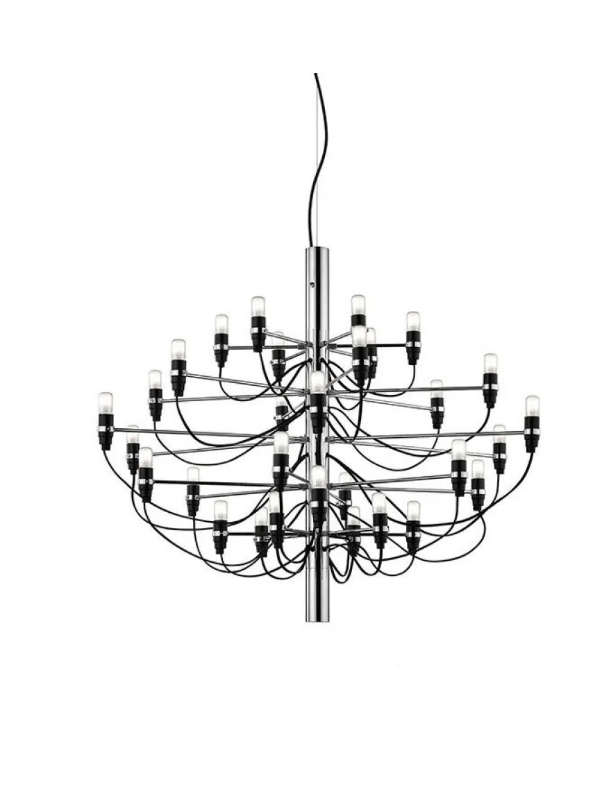 Lustră JH-833, D88x70cm,E14x30,Metal,Chrome LuminaLed